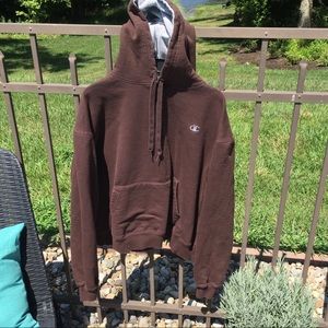 Brown Hooded Sweater Sweatshirt